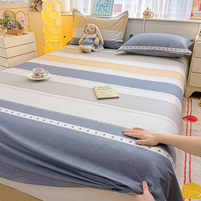 91家纺网 家纺一手货源 找家纺 卡普家居 2026新款全棉印花A版床单 星辰大海