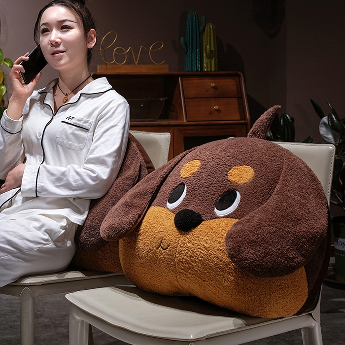 91家纺网 家纺一手货源 找家纺 （总）仟亿莱 2026新款腊肠狗床头月牙大靠背