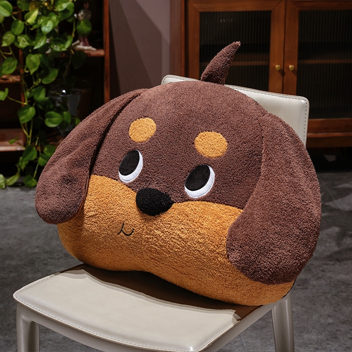 仟亿莱 2026新款腊肠狗床头月牙大靠背 俏皮月牙腊肠狗