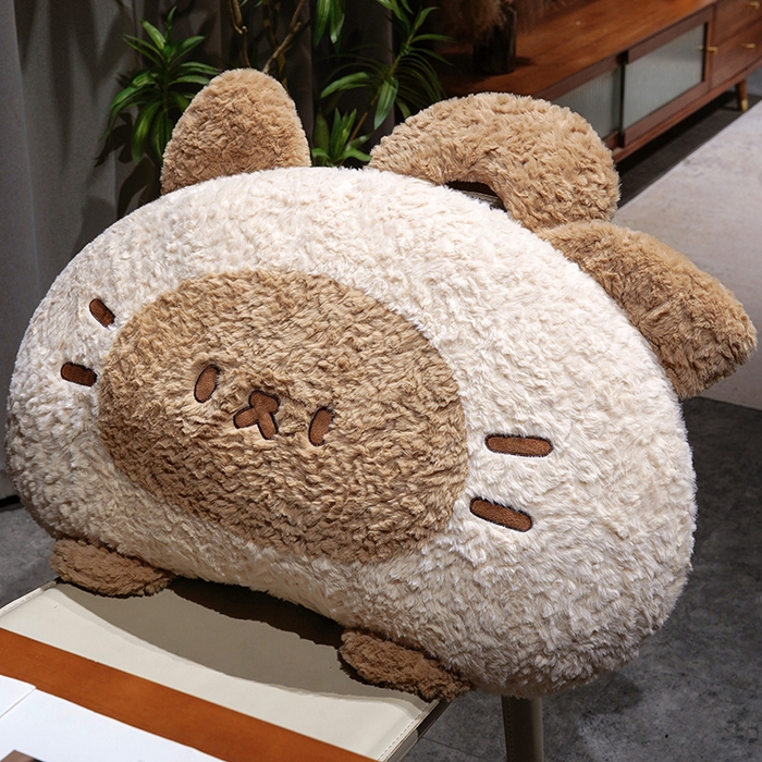 91家纺网 家纺一手货源 找家纺 （总）仟亿莱 2026新款歪耳暹罗猫月牙床头靠枕