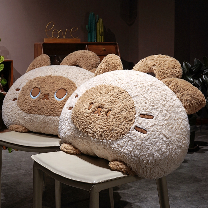 91家纺网 家纺一手货源 找家纺 仟亿莱 2026新款歪耳暹罗猫月牙床头靠枕 组合图仅供展示不可下单