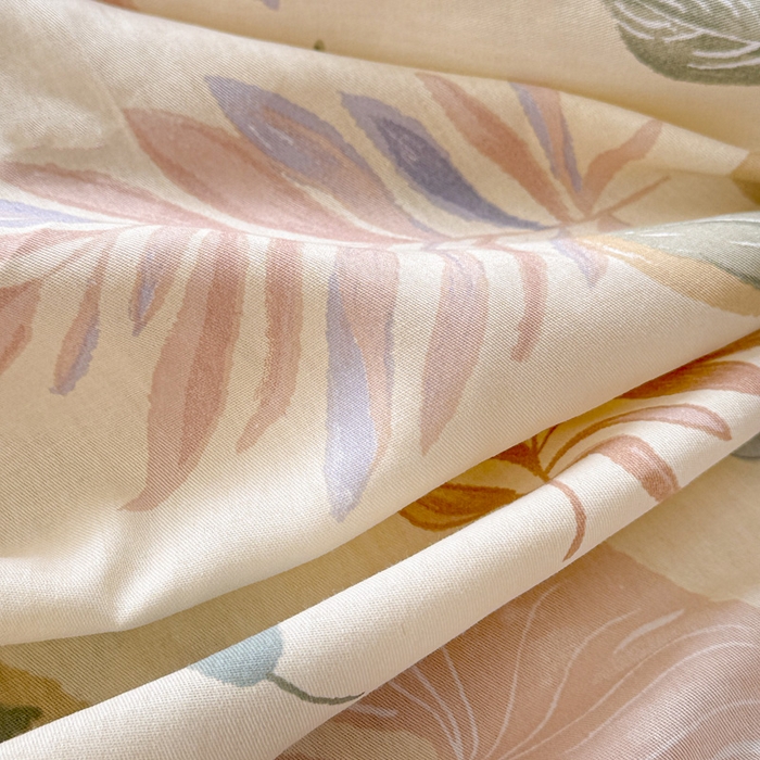 91家纺网 家纺一手货源 找家纺 卡普二店 2025新款全棉印花A版床笠 寄情绯叶