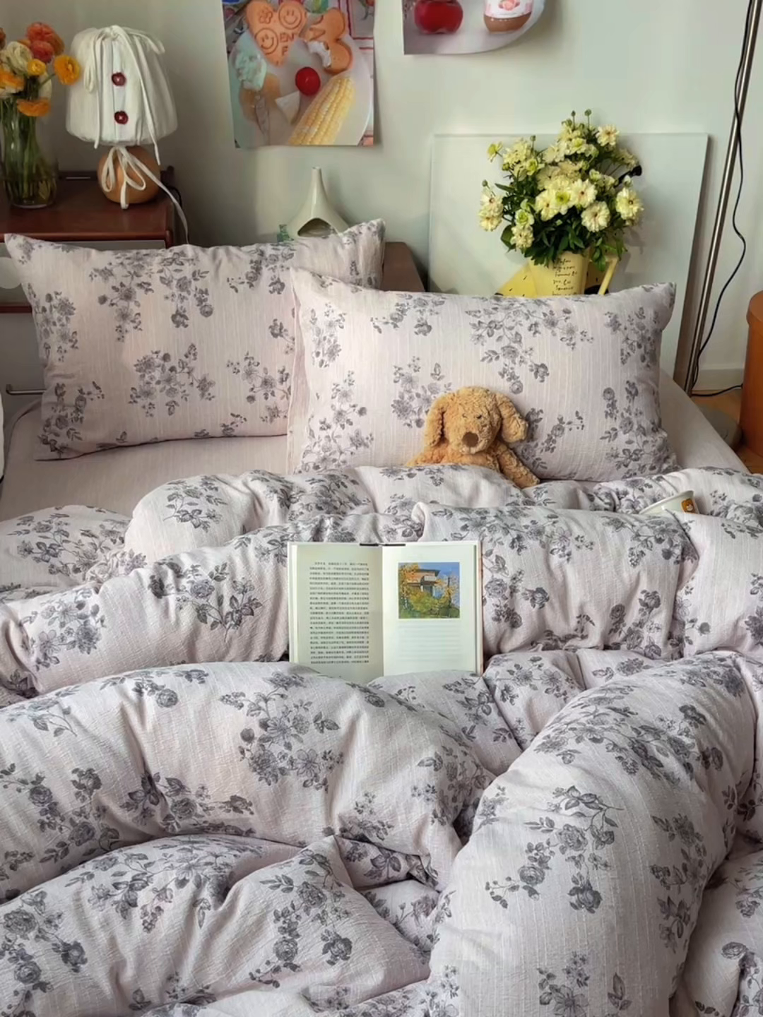 91家纺网 家纺一手货源 找家纺 凯洛奇 2026新款色织麻水洗提花四件套-提供买家秀 旧影蔷薇