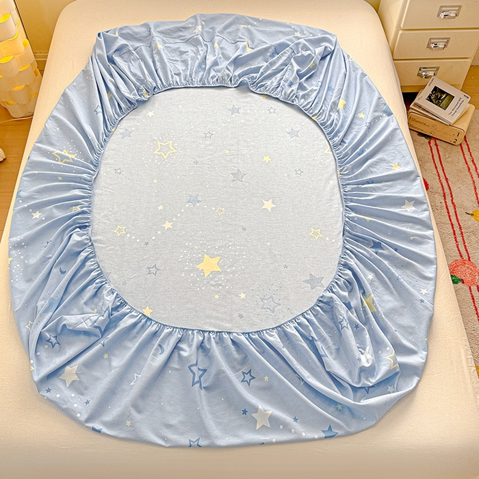 91家纺网 家纺一手货源 找家纺 卡普二店 2025新款全棉印花A版床笠 五星集