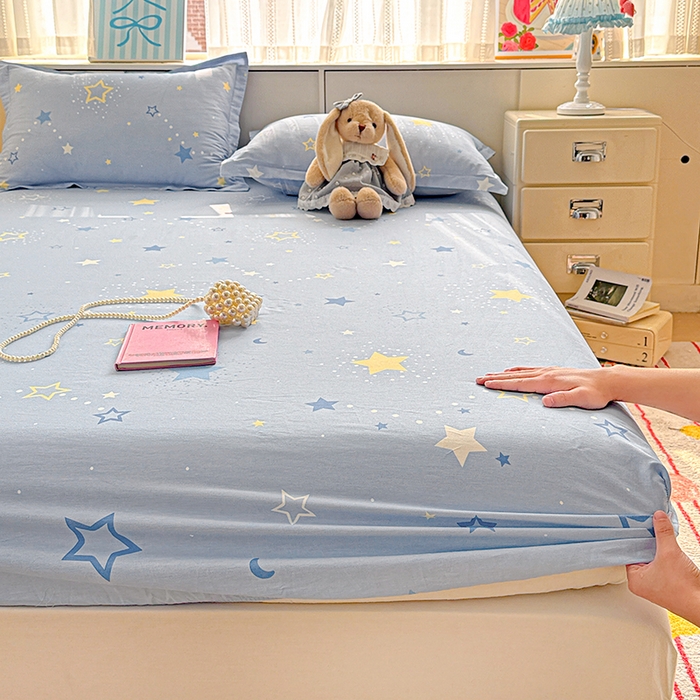 91家纺网 家纺一手货源 找家纺 卡普二店 2025新款全棉印花A版床笠 五星集