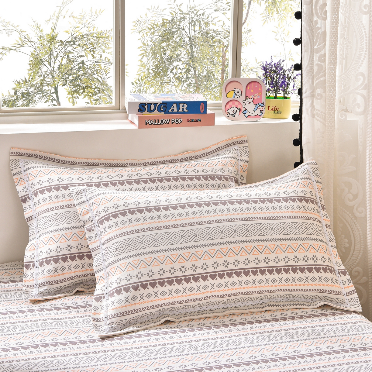 91家纺网 家纺一手货源 找家纺 （总）德比尔斯  2026新款原棉老粗布凉席花边老粗布三件套