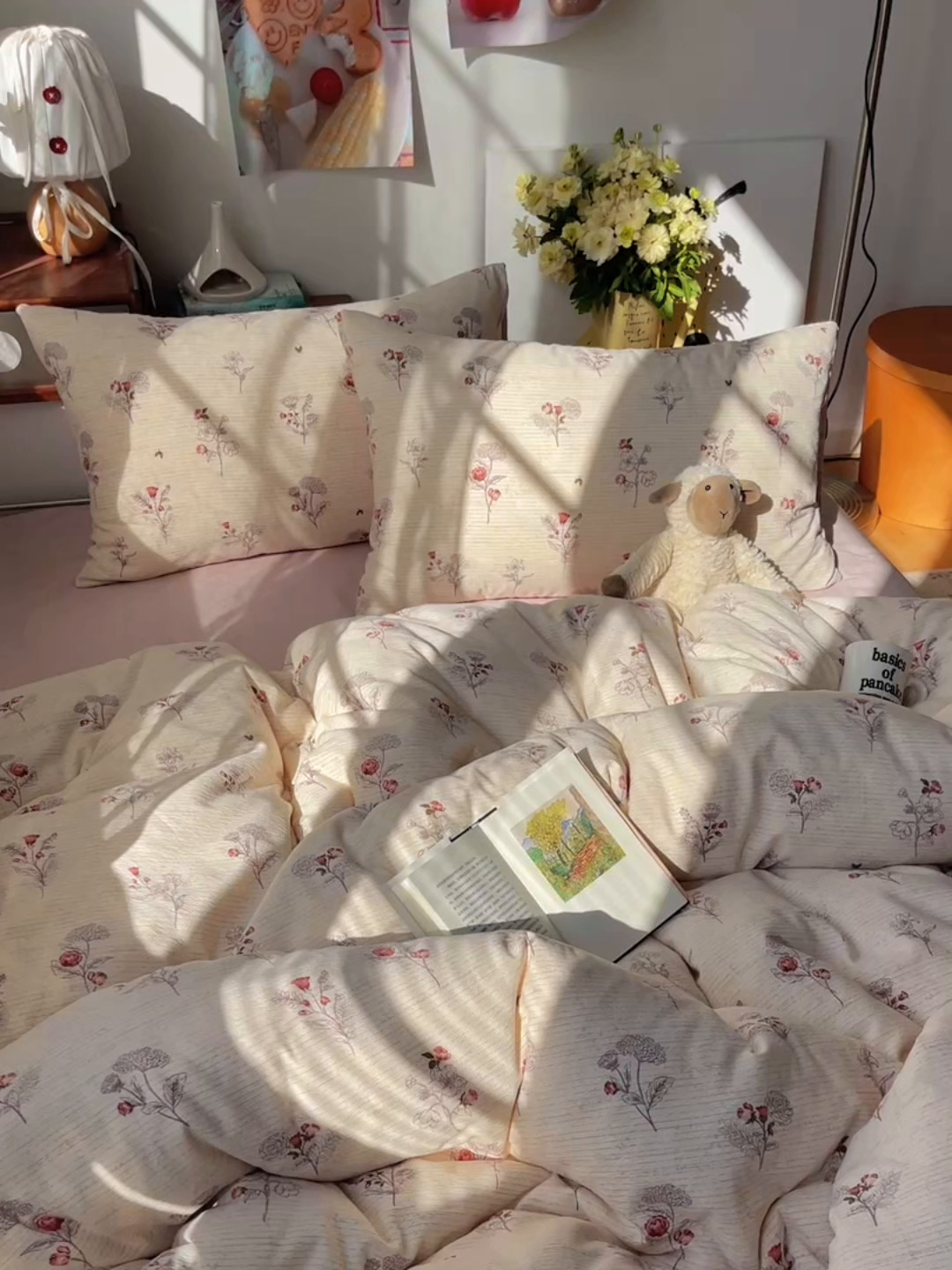 91家纺网 家纺一手货源 找家纺 凯洛奇 2026新款色织麻水洗提花四件套-提供买家秀 玫绵米韵