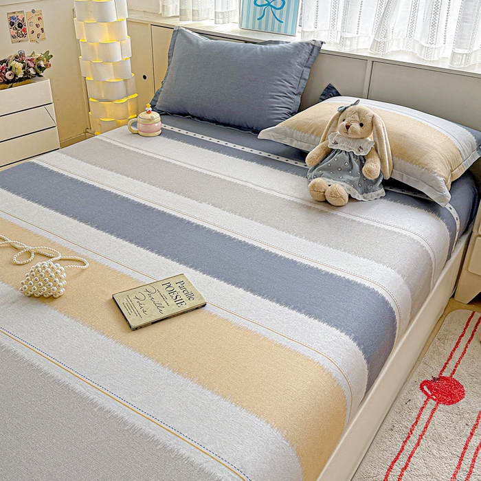 91家纺网 家纺一手货源 找家纺 卡普二店 2025新款全棉印花A版床笠 星辰大海