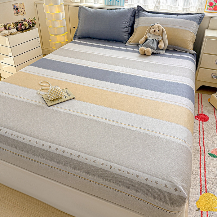 91家纺网 家纺一手货源 找家纺 卡普二店 2025新款全棉印花A版床笠 星辰大海