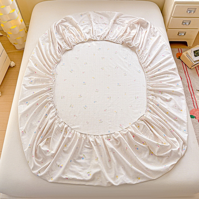 91家纺网 家纺一手货源 找家纺 卡普二店 2025新款全棉印花A版床笠 樱桃小可