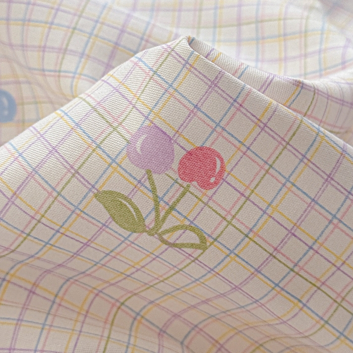 91家纺网 家纺一手货源 找家纺 卡普二店 2025新款全棉印花A版床笠 樱桃小可