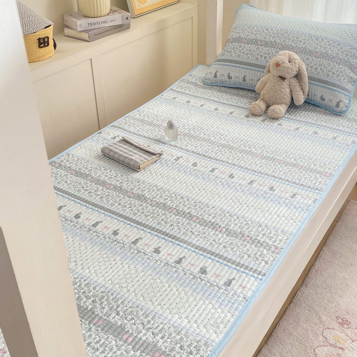 91家纺网 家纺一手货源 找家纺 （总）康纳利 2026新款全棉床盖学生夹棉薄款床盖宿舍上下铺床垫三件套四季通用