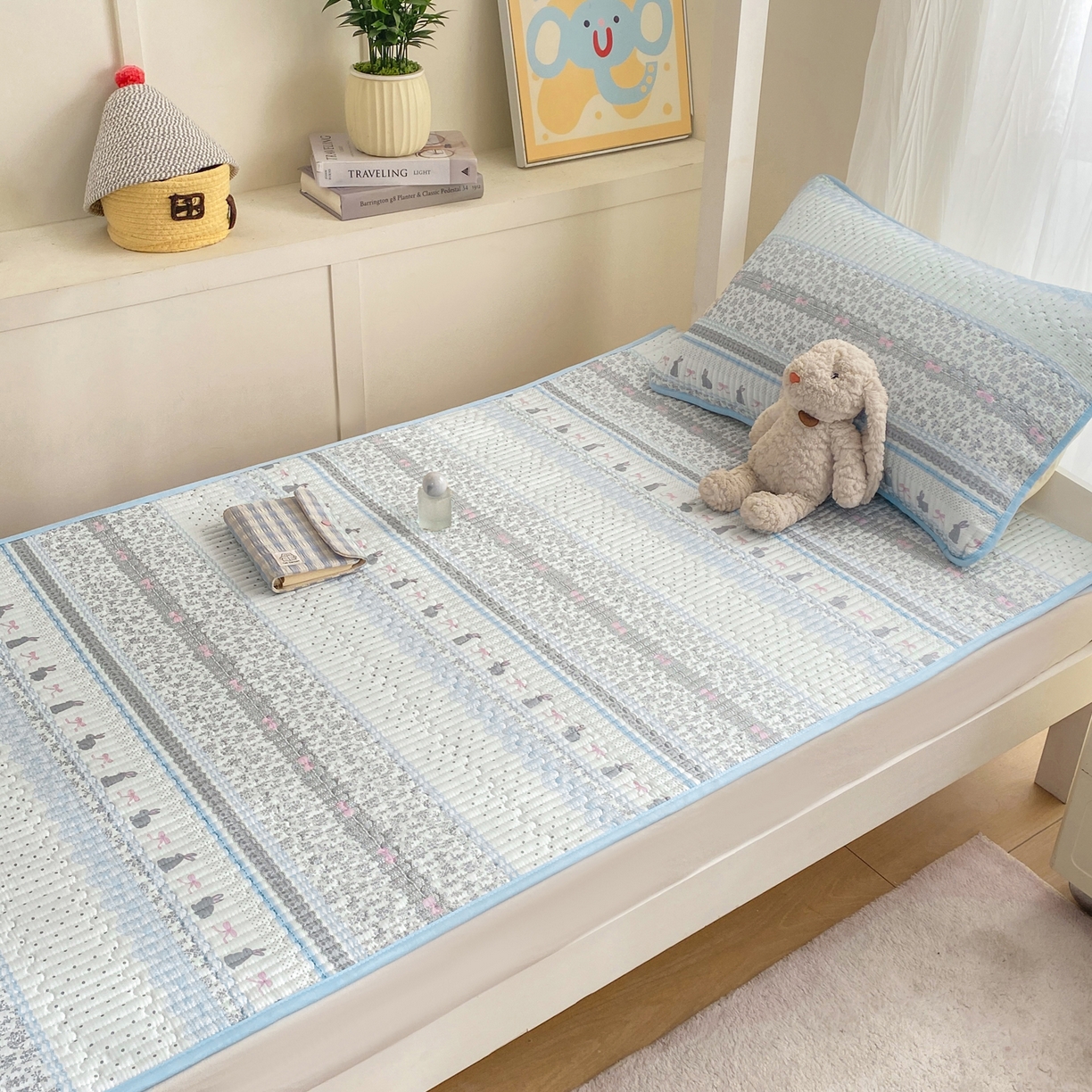 91家纺网 家纺一手货源 找家纺 （总）康纳利 2026新款全棉床盖学生夹棉薄款床盖宿舍上下铺床垫三件套四季通用