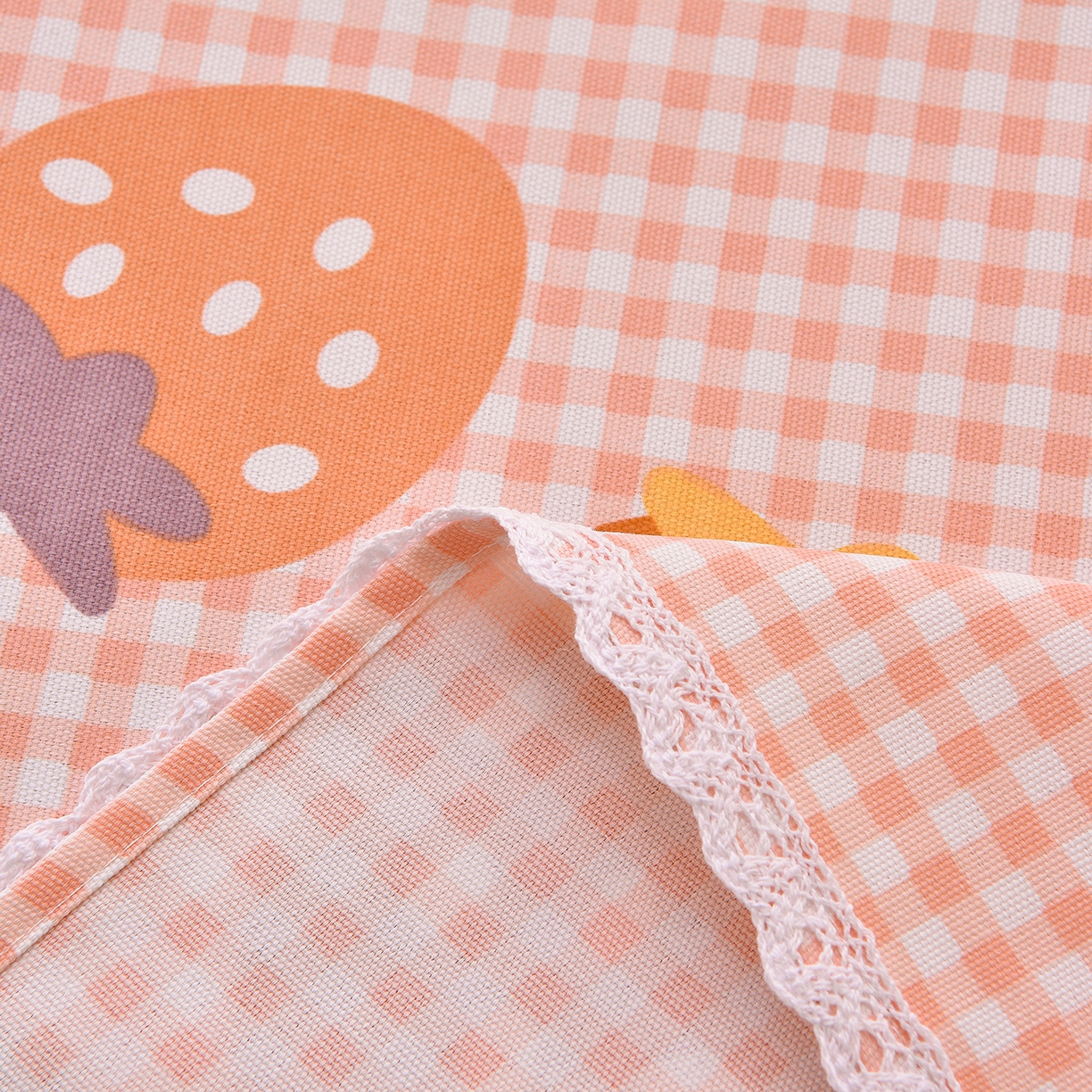 91家纺网 家纺一手货源 找家纺 德比尔斯  2026新款原棉老粗布凉席花边老粗布三件套 草莓甜心-花边款