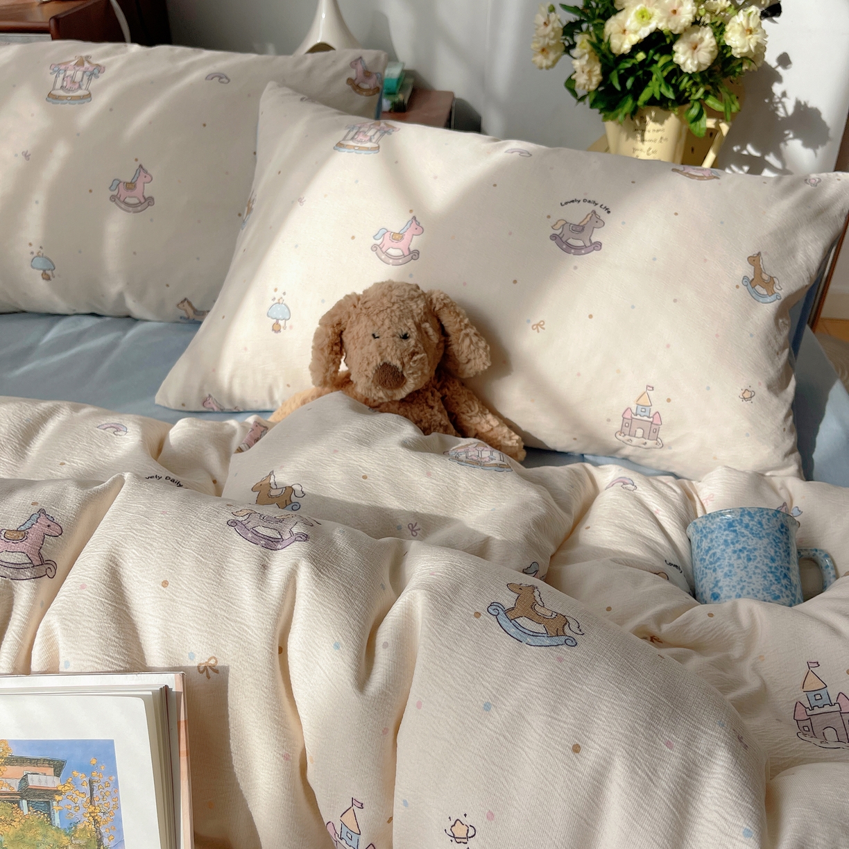 91家纺网 家纺一手货源 找家纺 凯洛奇 2026新款色织麻水洗提花四件套-提供买家秀 木马往事