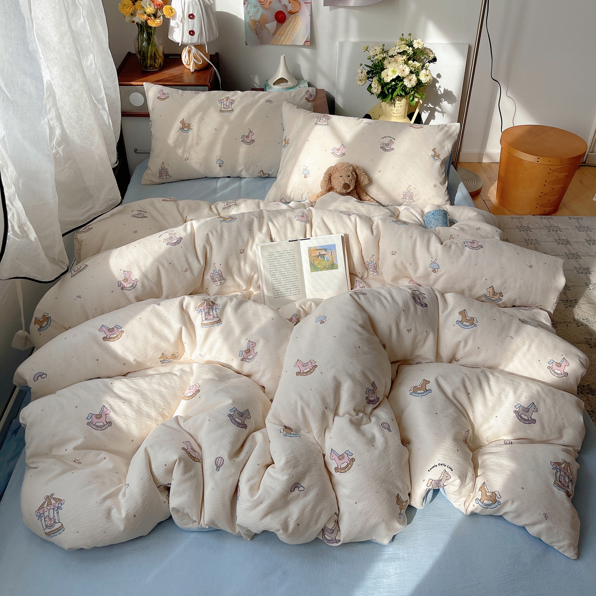 91家纺网 家纺一手货源 找家纺 凯洛奇 2026新款色织麻水洗提花四件套-提供买家秀 木马往事