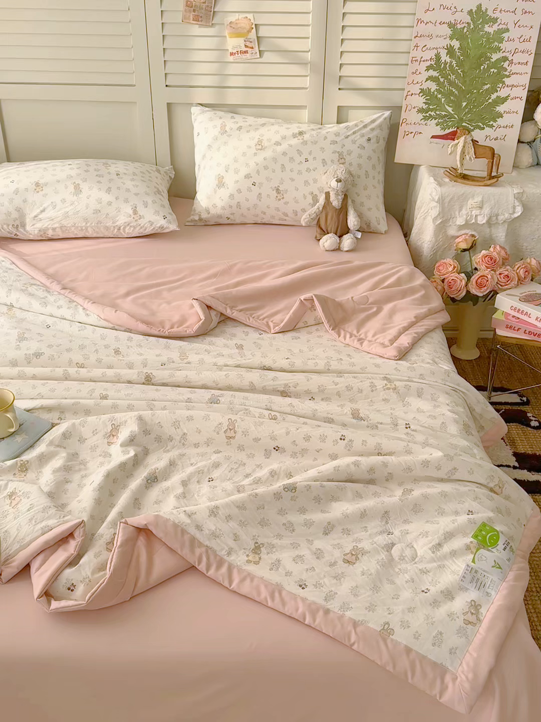 91家纺网 家纺一手货源 找家纺 （总）盛凡家纺 2026新款小清新抗菌夏被夏凉被空调被