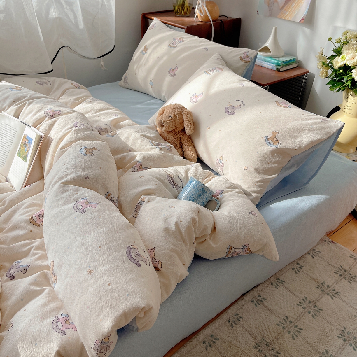 91家纺网 家纺一手货源 找家纺 凯洛奇 2026新款色织麻水洗提花四件套-提供买家秀 木马往事