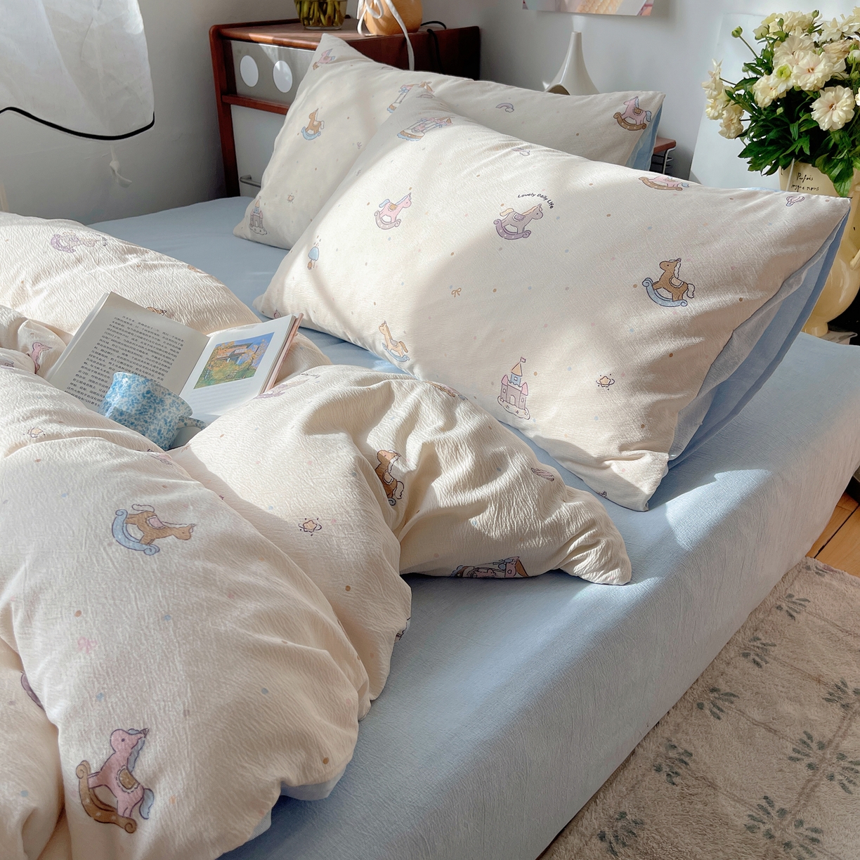 91家纺网 家纺一手货源 找家纺 凯洛奇 2026新款色织麻水洗提花四件套-提供买家秀 木马往事