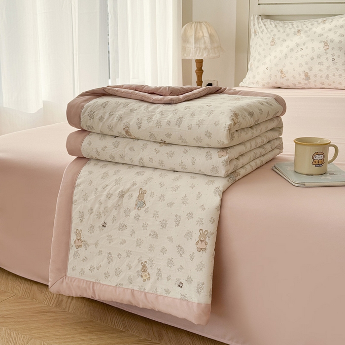 91家纺网 家纺一手货源 找家纺 （总）盛凡家纺 2026新款小清新抗菌夏被夏凉被空调被