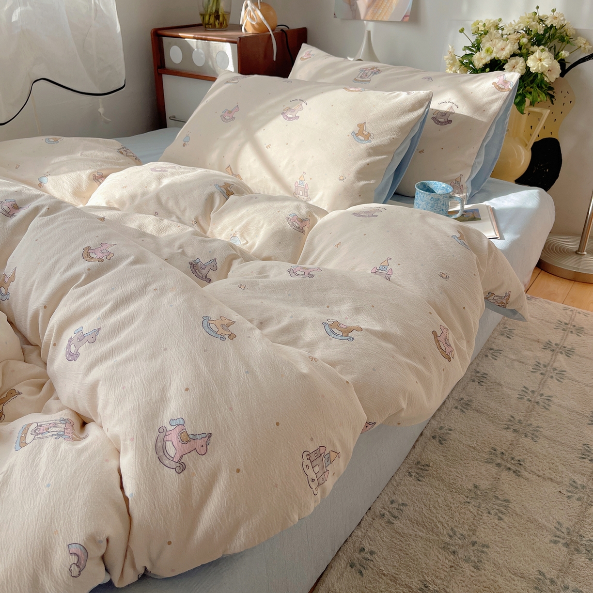 91家纺网 家纺一手货源 找家纺 凯洛奇 2026新款色织麻水洗提花四件套-提供买家秀 木马往事