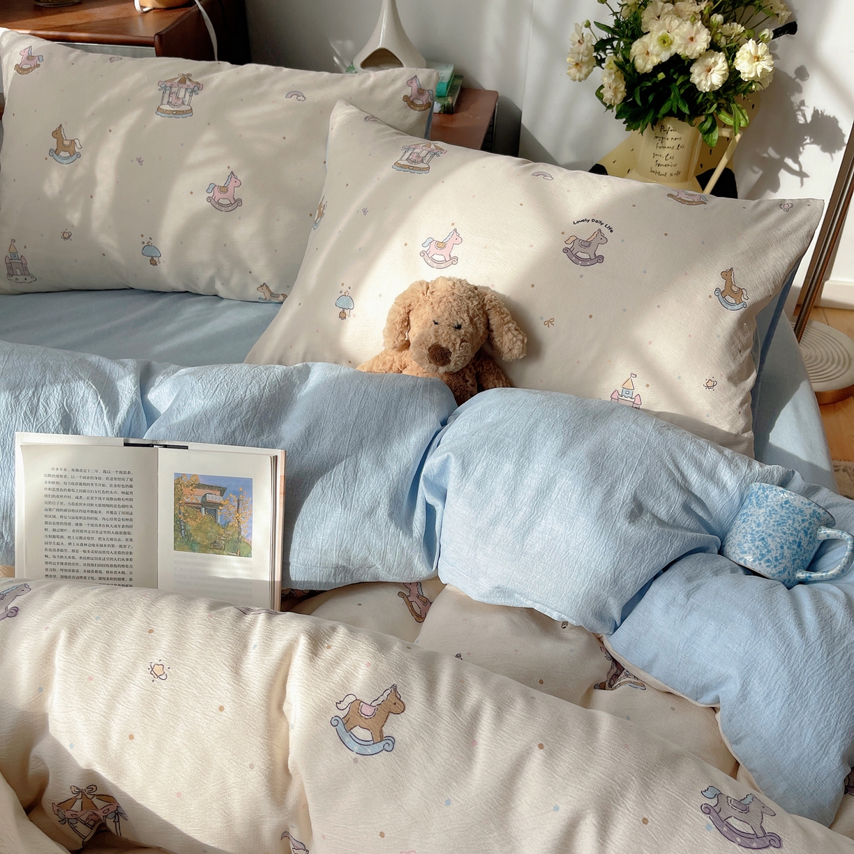 91家纺网 家纺一手货源 找家纺 凯洛奇 2026新款色织麻水洗提花四件套-提供买家秀 木马往事