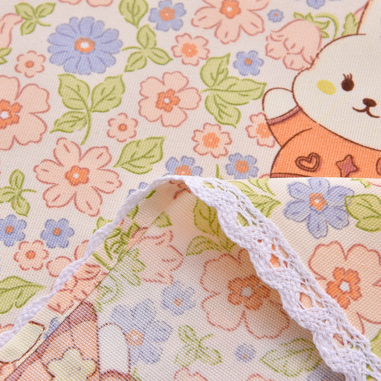 91家纺网 家纺一手货源 找家纺 德比尔斯  2026新款原棉老粗布凉席花边老粗布三件套 西野暮色-花边款