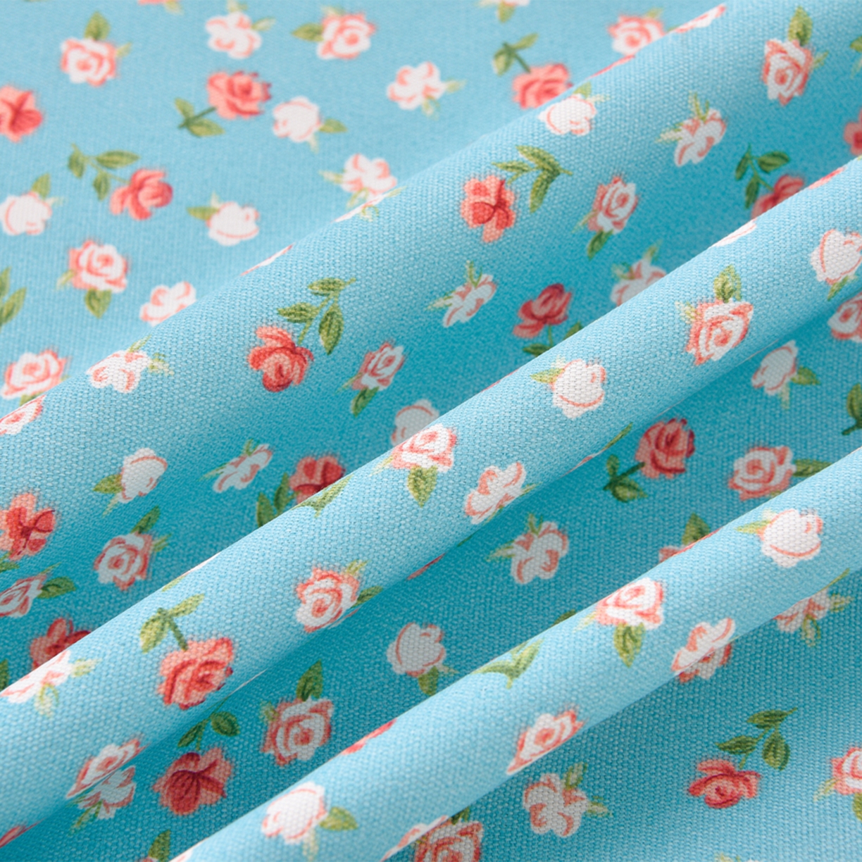 91家纺网 家纺一手货源 找家纺 德比尔斯  2026新款原棉老粗布凉席花边老粗布三件套 相遇-蓝-花边款