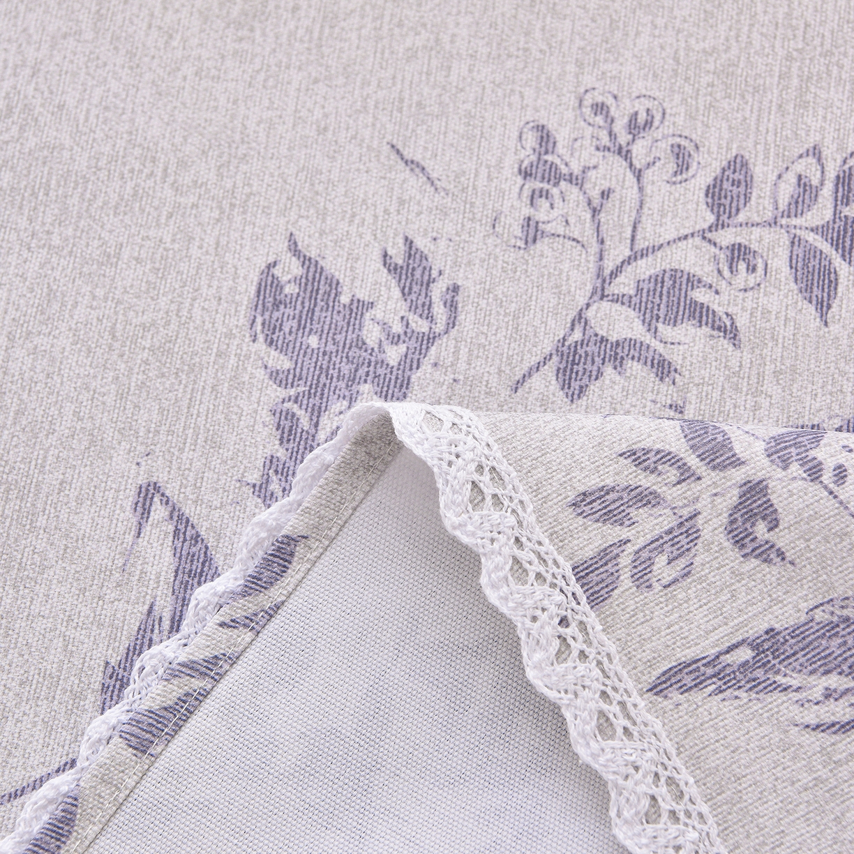 91家纺网 家纺一手货源 找家纺 德比尔斯  2026新款原棉老粗布凉席花边老粗布三件套 紫嫣-花边款