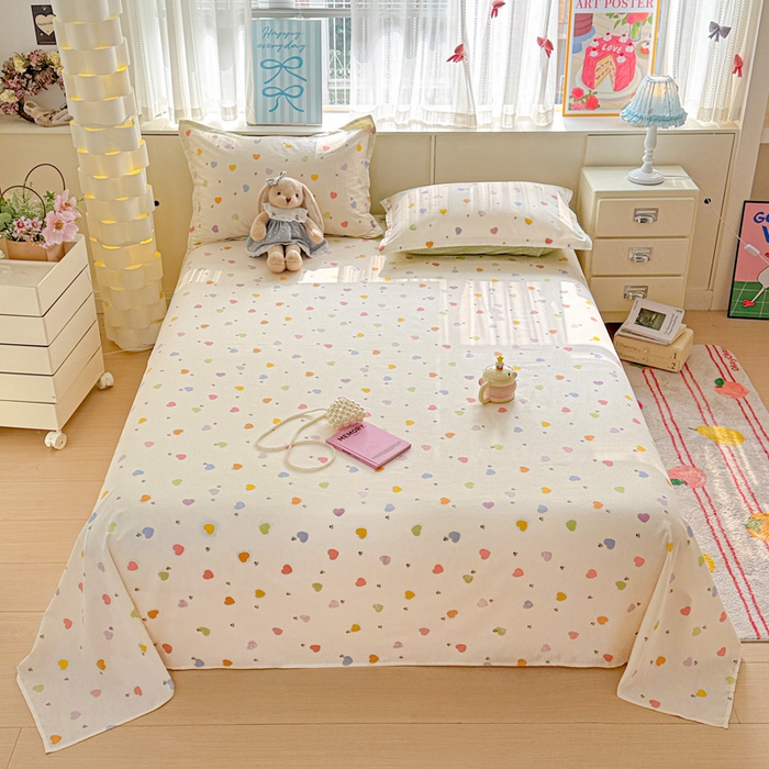 91家纺网 家纺一手货源 找家纺 卡普二店 2024新款牛奶绒学生三件套系列 甜心