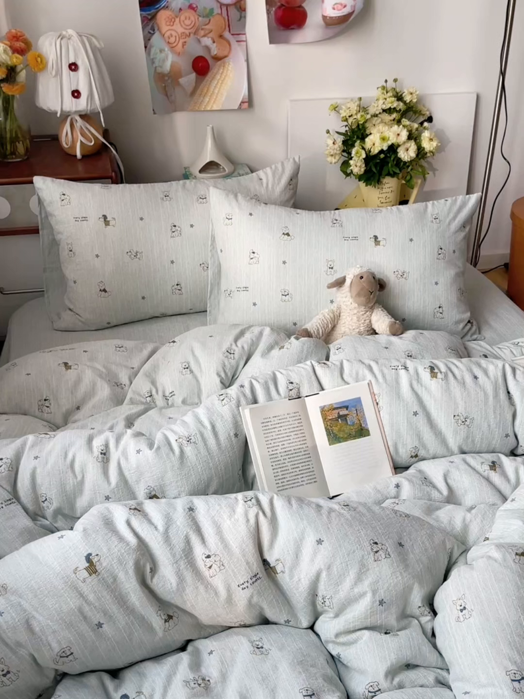 91家纺网 家纺一手货源 找家纺 凯洛奇 2026新款色织麻水洗提花四件套-提供买家秀 星犬信札