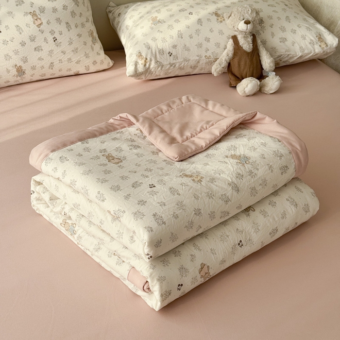 91家纺网 家纺一手货源 找家纺 （总）盛凡家纺 2026新款小清新抗菌夏被夏凉被空调被