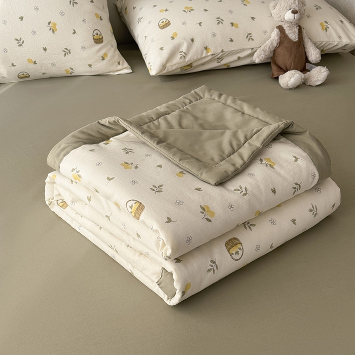 91家纺网 家纺一手货源 找家纺 （总）盛凡家纺 2026新款小清新抗菌夏被夏凉被空调被