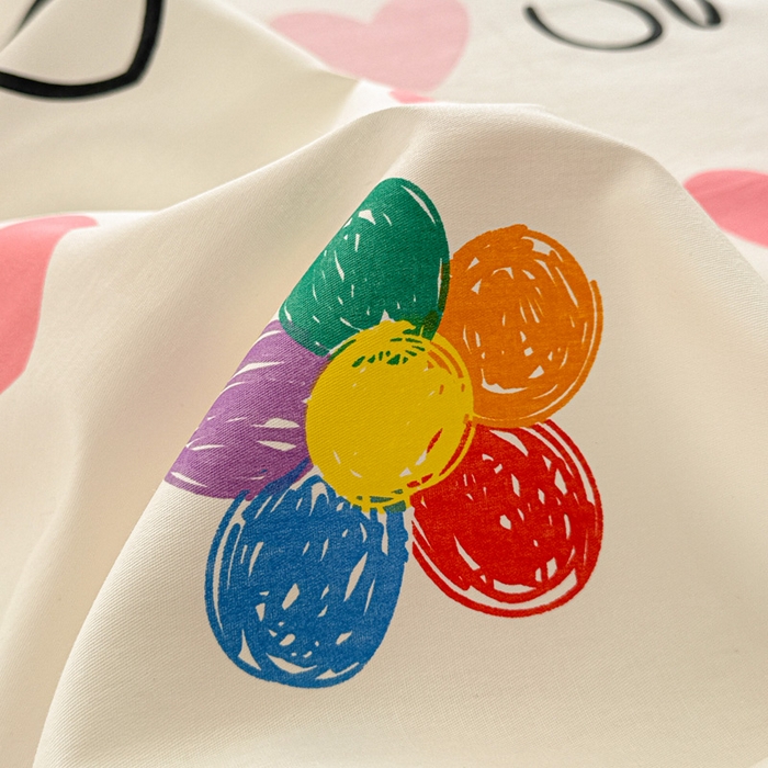 91家纺网 家纺一手货源 找家纺 卡普二店 2025新款全棉印花A版床单 缤纷花语