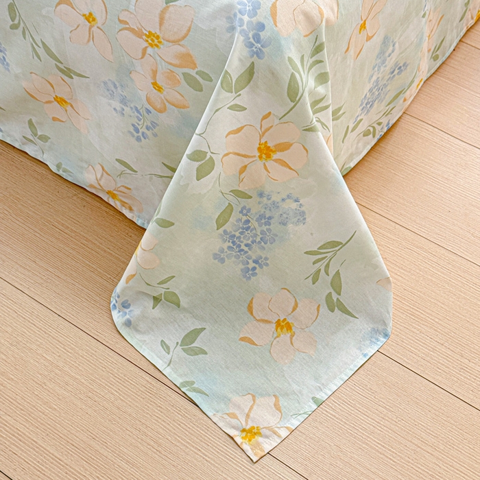 91家纺网 家纺一手货源 找家纺 卡普二店 2025新款全棉印花A版床单 风的颜色