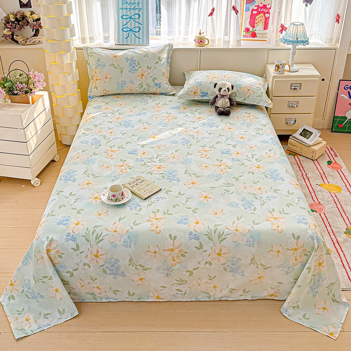 卡普二店 2025新款全棉印花A版床单 风的颜色