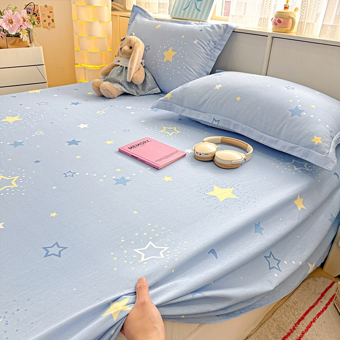 91家纺网 家纺一手货源 找家纺 卡普二店 2025新款全棉印花A版床单 五星集