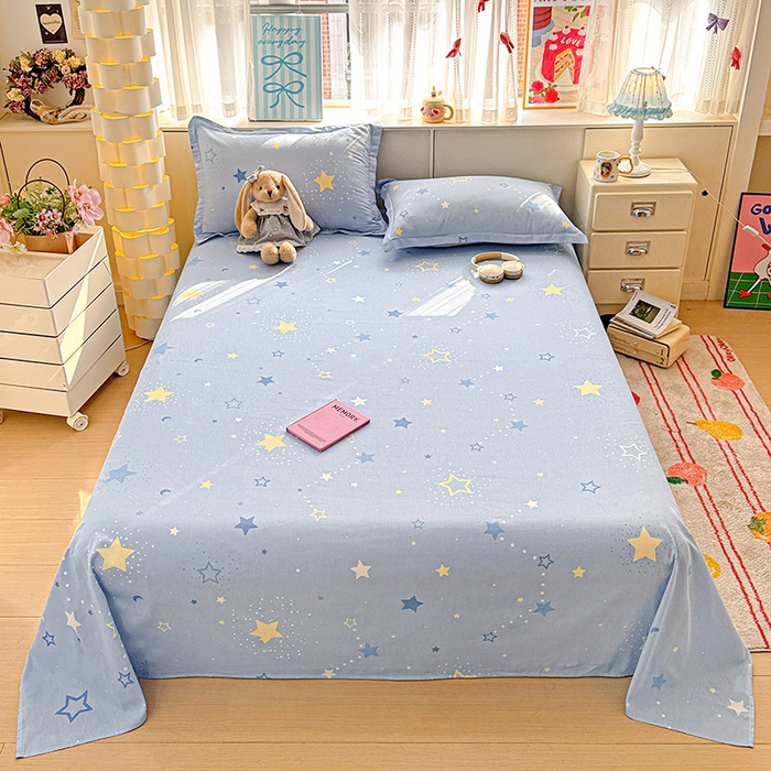 卡普二店 2025新款全棉印花A版床单 五星集