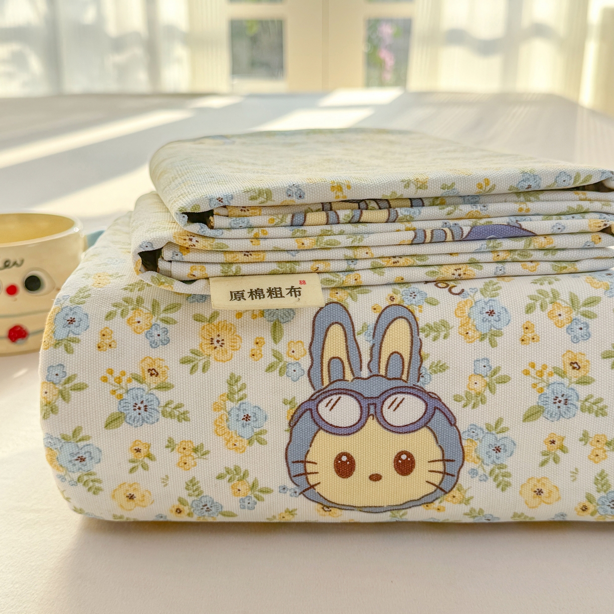 91家纺网 家纺一手货源 找家纺 （总）康纳利 2026新款加厚水洗云朵棉大版毛巾绣夏凉被空调被印花卡通夏被四件套