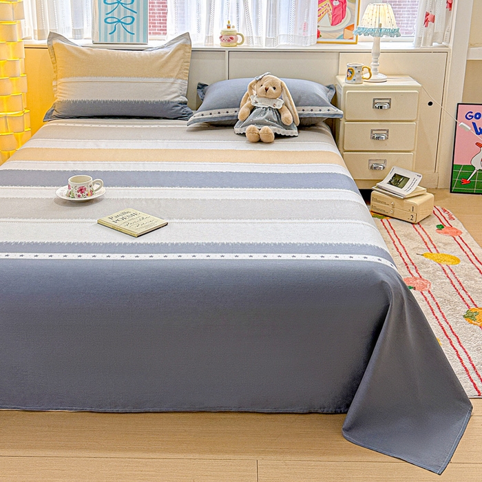 91家纺网 家纺一手货源 找家纺 卡普二店 2025新款全棉印花A版床单 星辰大海