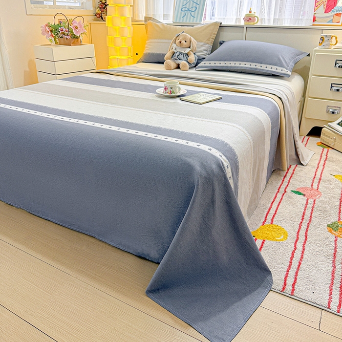 91家纺网 家纺一手货源 找家纺 卡普二店 2025新款全棉印花A版床单 星辰大海