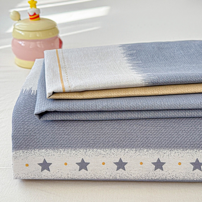 91家纺网 家纺一手货源 找家纺 卡普二店 2025新款全棉印花A版床单 星辰大海