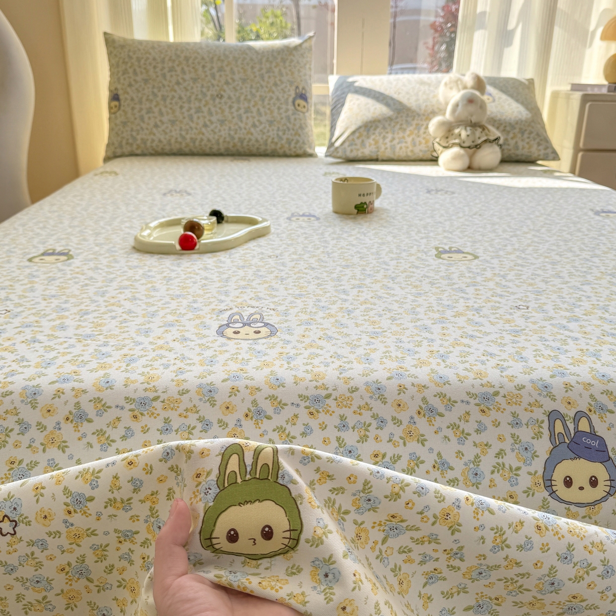 91家纺网 家纺一手货源 找家纺 （总）康纳利 2026新款原棉老粗布透气印花床单