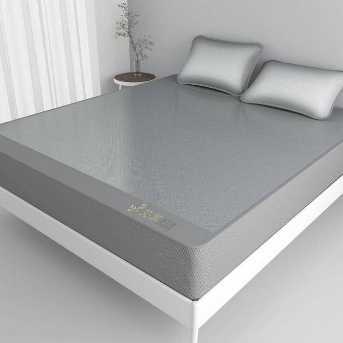 91家纺网 家纺一手货源 找家纺 （总）福来临家纺 2026新款舒适亲肤凉感艾草驱蚊席-床笠款