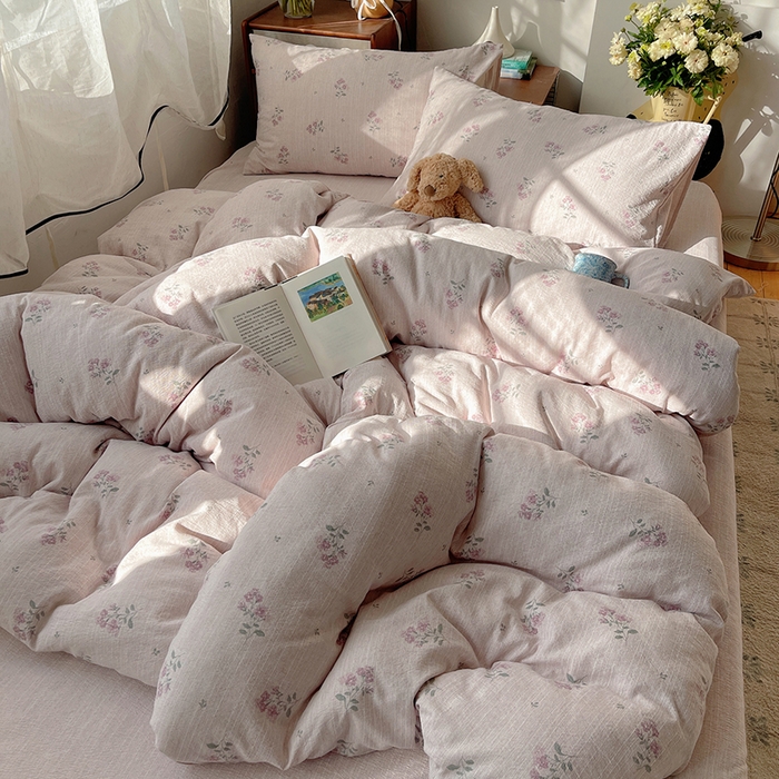 91家纺网 家纺一手货源 找家纺 （总）凯洛奇 2026新款色织麻水洗提花四件套-提供买家秀