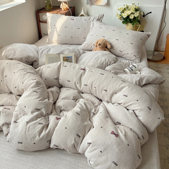 91家纺网 家纺一手货源 找家纺 （总）凯洛奇 2026新款色织麻水洗提花四件套-提供买家秀