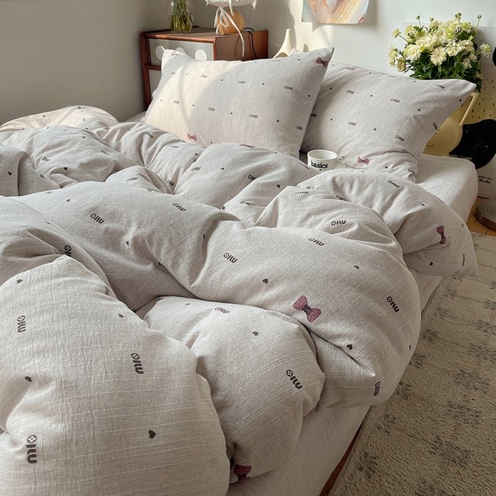 91家纺网 家纺一手货源 找家纺 （总）凯洛奇 2026新款色织麻水洗提花四件套-提供买家秀