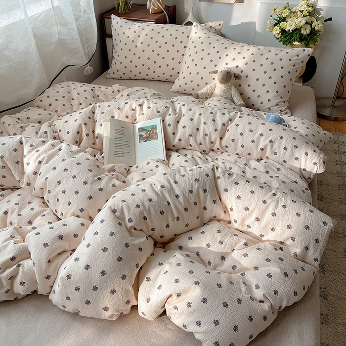 91家纺网 家纺一手货源 找家纺 （总）凯洛奇 2026新款色织麻水洗提花四件套-提供买家秀