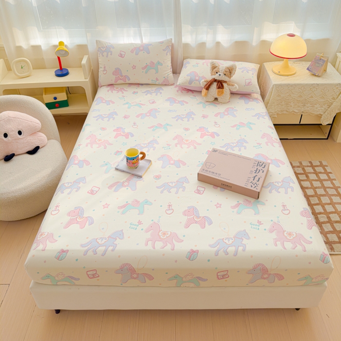 91家纺网 家纺一手货源 找家纺 （总）洁柔家纺工厂店 2026新款A类古法糯小棉床笠礼盒款