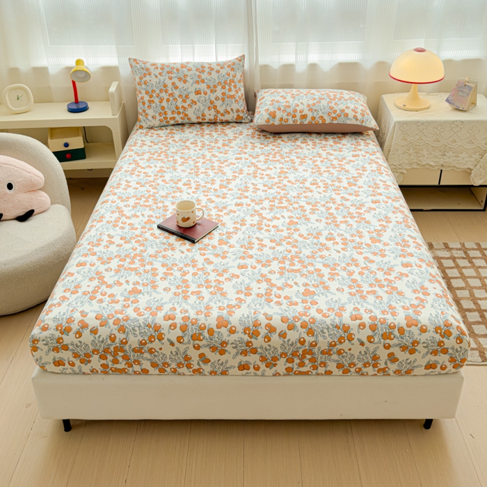 91家纺网 家纺一手货源 找家纺 （总）洁柔家纺工厂店 2026新款A类古法糯小棉床笠礼盒款